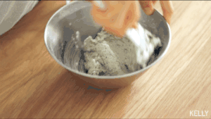 Crisp delicious, make cookie of simple black sesame seed / bake video biscuit piece the practice measure of 4 16