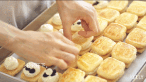 Soft and fragrant cheese coco sandwich is crisp cake / bake video biscuit piece the practice measure of 8 49