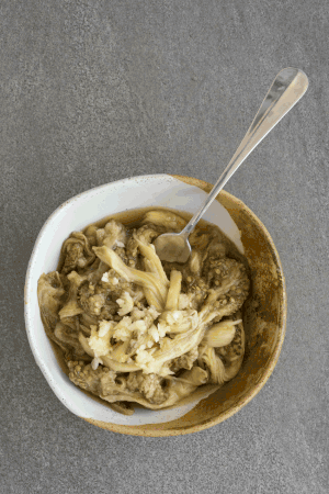 The practice measure that suits the aubergine of summer to touch sauce most 5