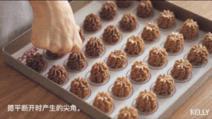 (Zhenniquji + net Gong Quji) coffee floret recipe / bake video biscuit piece the practice measure of 2 30