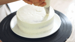 The cake of light Kagong velvet that need not wipe a face / low card recipe + decorate doohickey + the method that squeeze a flower / bake video cake piece 11 " beautiful type cake " practice measure 40