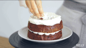 Nut carrot cake / sweet not the improved recipe of be bored with + decorate gimmick / bake video cake piece 12 " beautiful type cake " practice measure 35