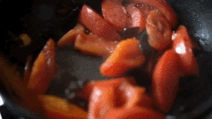 Talk about a day to make food 005 Yun beautiful the practice measure of tomato noodles in soup 6