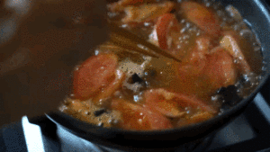 Talk about a day to make food 005 Yun beautiful the practice measure of tomato noodles in soup 7