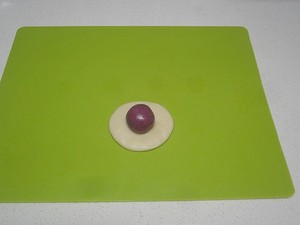 Violet potato of yoke crisp ~ , wipe perfect conjugal bliss of ~ of tea, raw ingredient, the practice move that makes ~ of crisp method of 6 kinds of yoke is added inside happy mid-autumn ~ 17