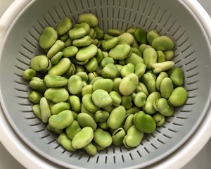 The practice measure of the water horsebean that boil 1