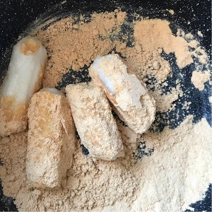 Brown sugar cooked glutinous rice pounded into paste (edition of pink of polished glutinous rice) practice measure 5