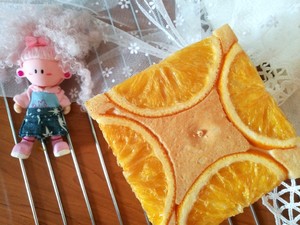 The practice measure of orange sweet biscuit 9