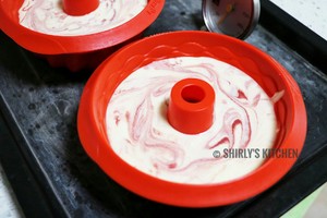 Marbled Chiffon Cake of Qi Feng of marble of Christmas red plush (hind egg law exceeds exquisite) practice measure 8