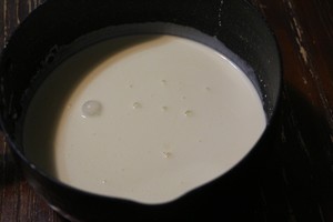 The practice measure of cake of loose dew chocolate 10