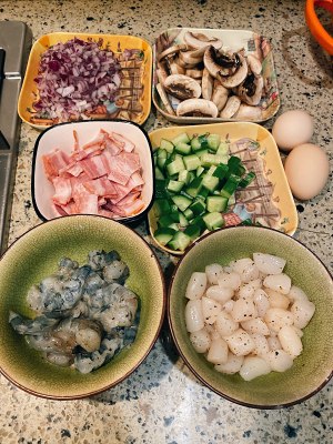 The practice step that looks face of very solemn Italian butter seafood 6