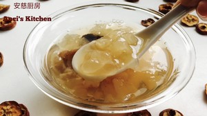 A thick soup of tremella of hawkthorn smoked plum (add video cookbook) practice measure 6