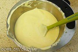 The practice measure of cake of light cheese of dough made with boiling water 14