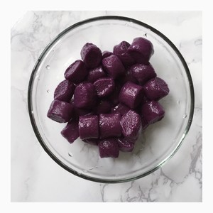 The practice measure of small dumpling of violet potato of ormosia of fermented glutinous rice of quick worker edition 2