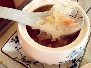 [the handleless cup that stew] the practice measure of a thick soup of lotus seed of rock candy tremella 5