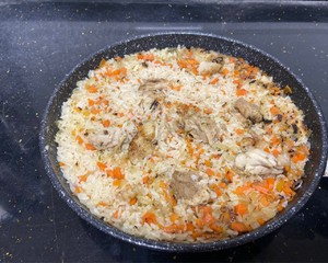 The practice measure of meal of cook a meal of chicken of Spain of pan edition quick worker 5
