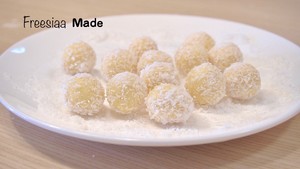 [video] shredded coconut stuffing is small short ball (use up yoke) the practice measure of childhood cate 8