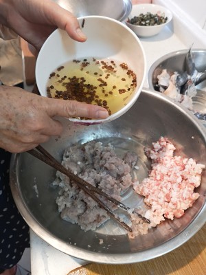 Spanish mackerel dumpling (add Spanish mackerel processing technique) practice measure 8