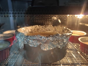 Anxious cake Basque Burnt Cheesecake (half ripe Zhi person cake) the practice measure of water of unripe ketone low carbon 10
