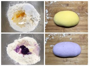 Candied lubricious steamed bread (ferment) practice measure 9