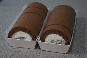 The practice measure that cake of sponge of simple sense chocolate coils 26