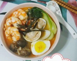 The practice measure of seafood face 5
