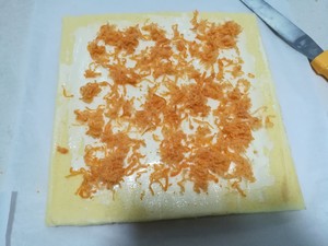 Fat cake of sweet green dried meat floss coils the practice measure of ～ 14