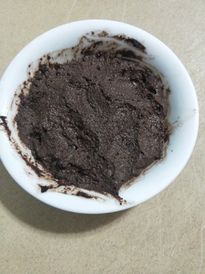 The practice measure of chocolate steamed sponge cake 2