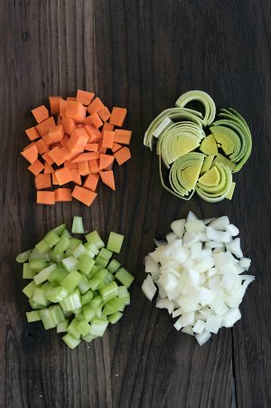 フランスの野菜スープストック4の実践尺度