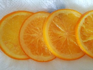 The practice measure of orange sweet biscuit 5