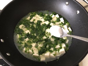 マメ科セロリの葉の豆腐の濃厚スープの実践測定5