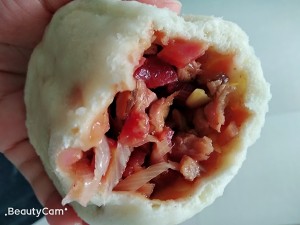 The practice step that takes 5 pork turnip steamed stuffed bun at a heat 11