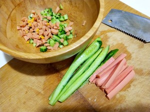 The cake of nutrient vegetable egg that suits breakfast most (suit a child especially) practice measure 1