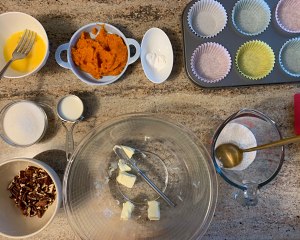 The practice measure of cake of pumpkin Ma Fen 4