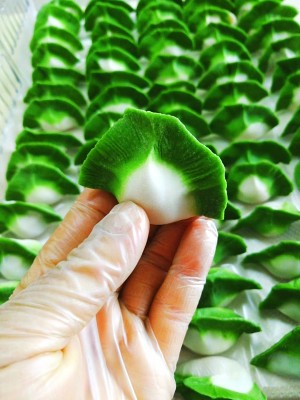 The practice measure of dumpling of emerald Chinese cabbage 11