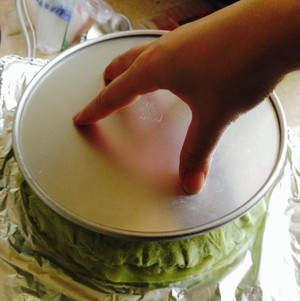 LADY M wipes tea 1000 but beautiful cake / the practice measure of 1000 cake Green Tea Mille Crepes 12