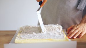 A few minutes sweet aspic of sweet taro grandma coils / coil not to crack a recipe + fresh sweet taro butter + the entrance changes a grandma to freeze namely / bake video cake piece 7 " thin roll " practice measure 51