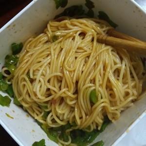 醤油を添えたピーマン麺（クイックワーカー）の練習 メジャー3 