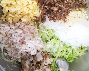 The practice measure of steamed dumpling of element of turnip of dough made with boiling water 2