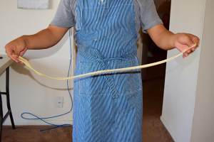 The king that have a side (solve to detailed of the gimmick that have a side from knead dough) practice measure 10