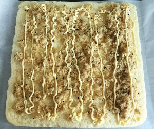 Biscuit of dried meat floss of sweet green of sea liver mosses coils (28 inches square dish) practice measure 11