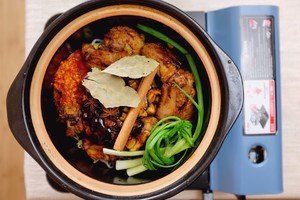 The practice measure of face of chop of braise in soy sauce 6