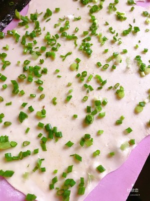 Green deep-fried dough cake (different, water adds flour water absorption slowly) practice measure 3