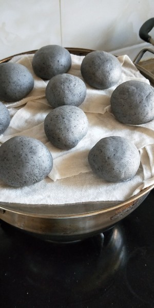 Spring filling calcium? Darling complementary the practice measure of the steamed bread of black sesame seed that eat 3