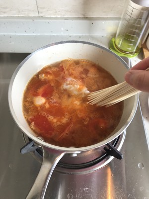 The practice measure of particularly delicious hot noodles in soup 8