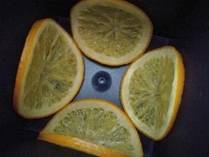 The practice measure of orange sweet biscuit 6