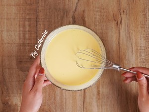 The practice measure of cake of yoghurt of blue berry of the edition that do not have oil 7