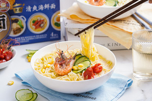 The practice measure of the milk seafood face of Xian Tian quick worker 13