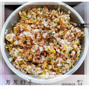 Stuffing of Chinese cabbage dumpling (simple delicious) practice measure 8