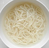 The practice measure of face of sesame paste cold and dressed with sause 1